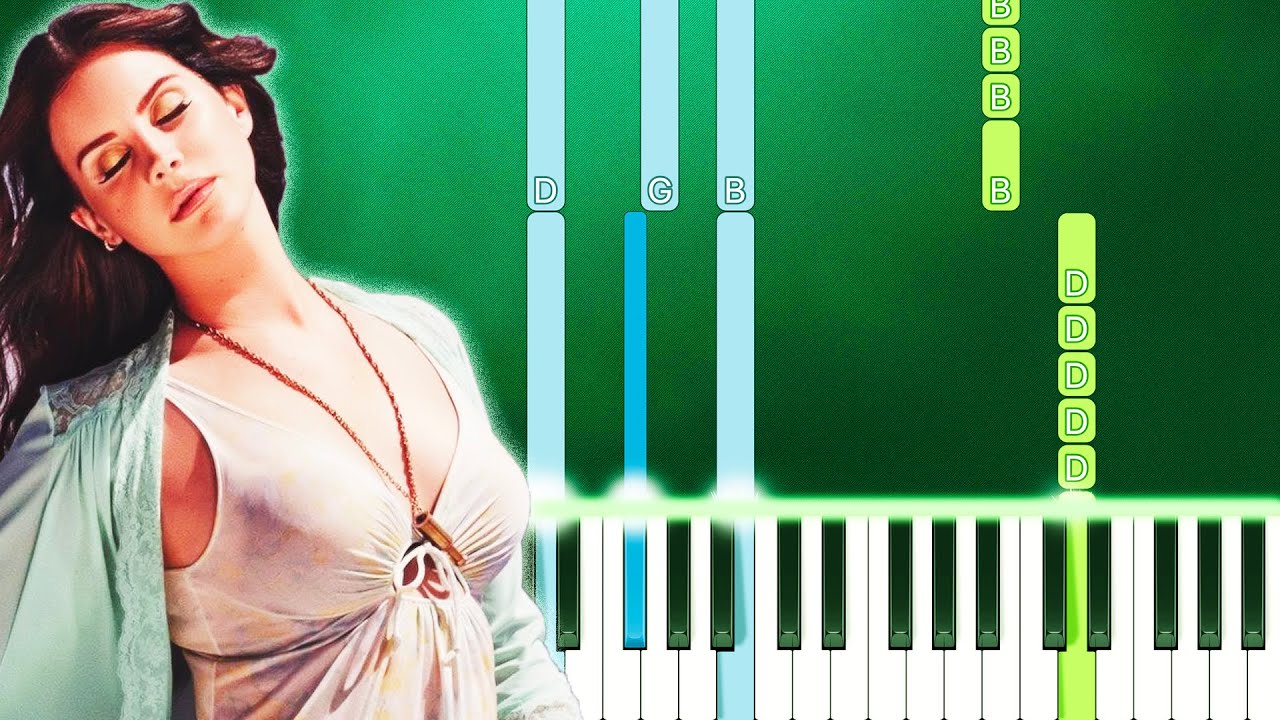 Lana Del Rey - High By The Beach (Piano Tutorial Easy) By MUSICHELP