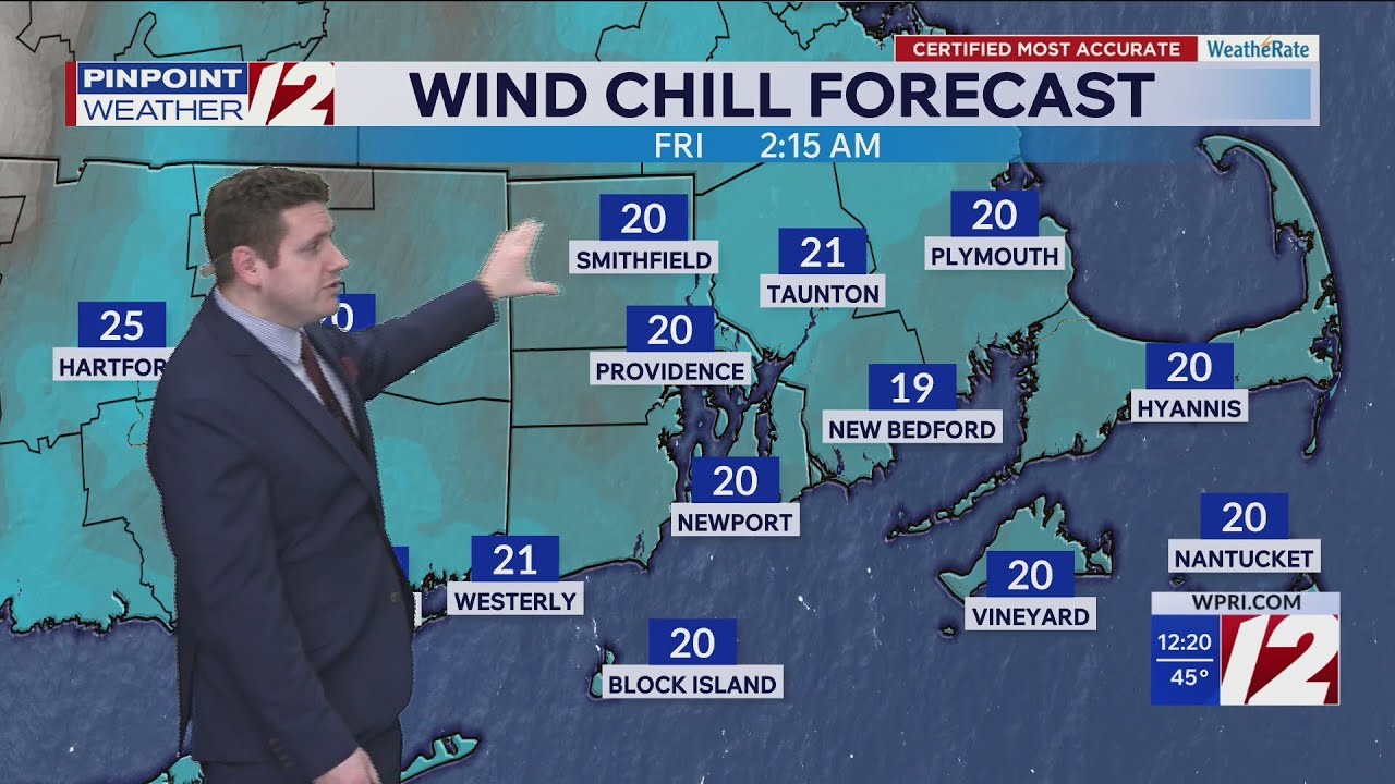 WPRI 12 Weather Forecast 3/12/26: Falling Temps With Rain to Snow Today; Colder Friday