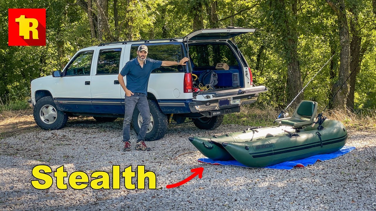 Stealth Solo Fishing Trip With The 1995 Suburban And SeaEagle 285!!