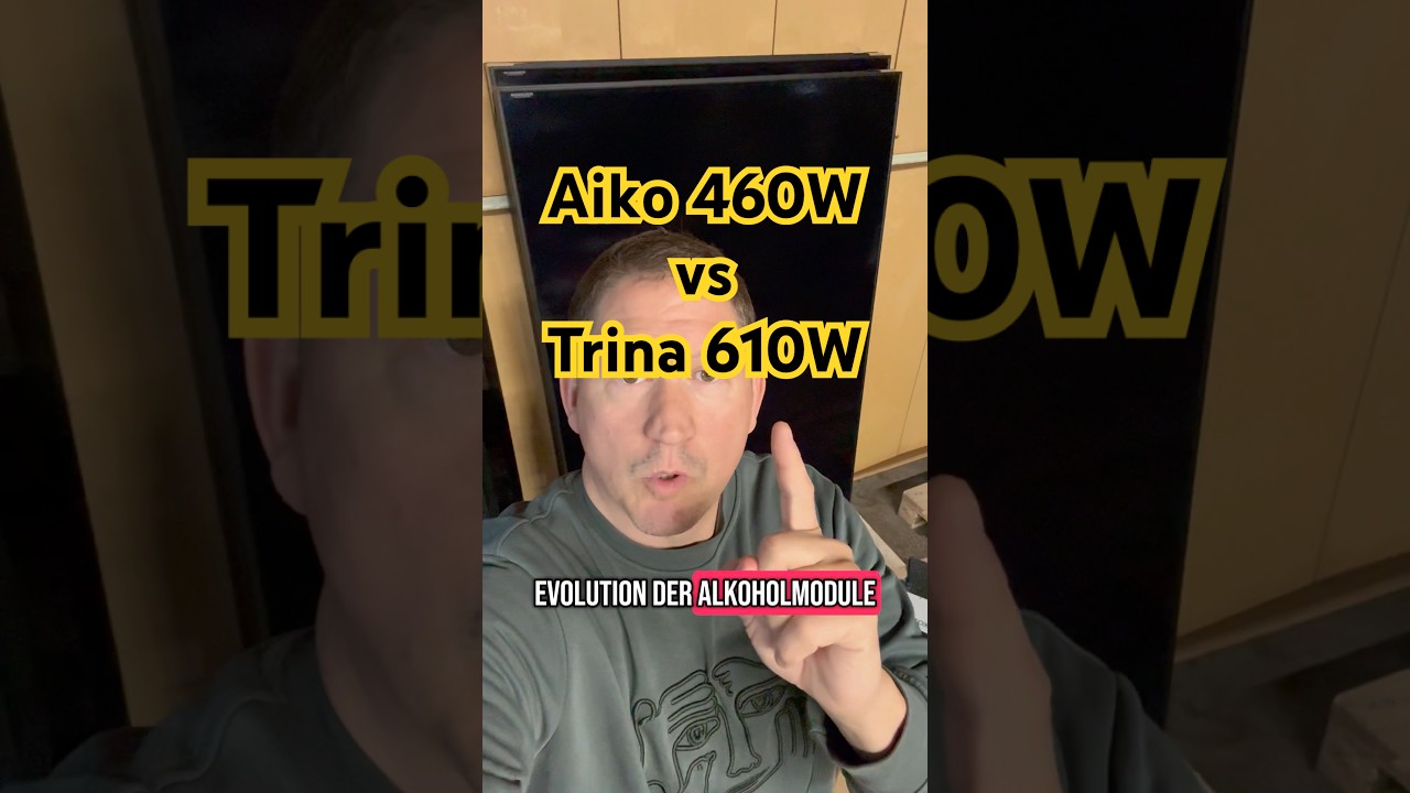 Aiko 460W vs Trina 610W #photovoltaic #tips #diy
