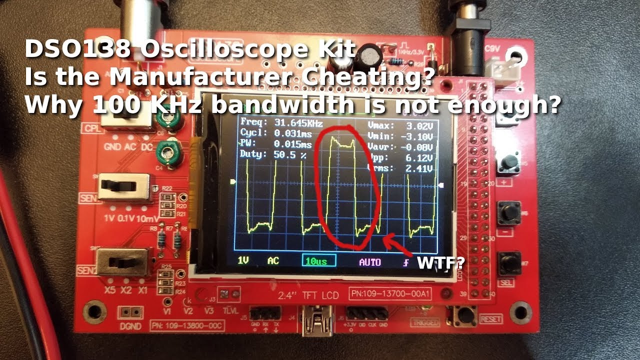 DSO138 Oscilloscope Kit | PART 2 - What's up with the square wave?