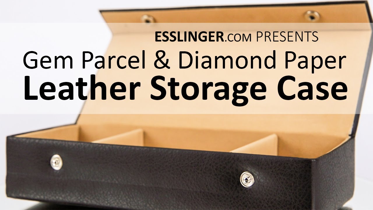 Gem Parcel & Diamond Paper Large Leather Storage Case
