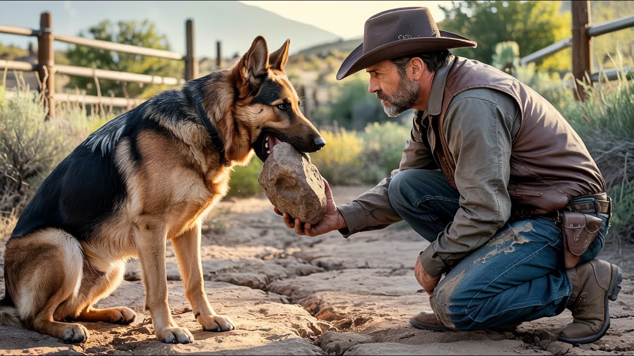 Cowboy's Dog Kept Bringing Rocks From Desert, Then He Realized What They Were…