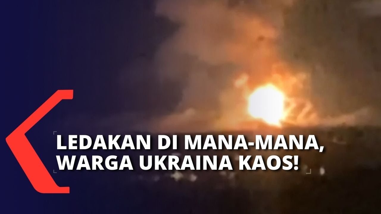 Darurat Militer! Rusia Lancarkan Serangan Lebih Luas ke Ukraina, Banyak Warga Sipil Melarikan Diri