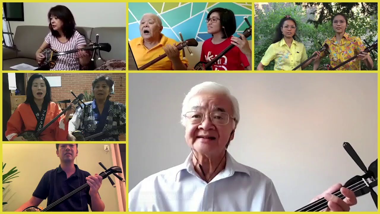 AHA BUSHI - MEMBROS DO RYUKYU MINYO HOZONKAI FILIAL BRASIL