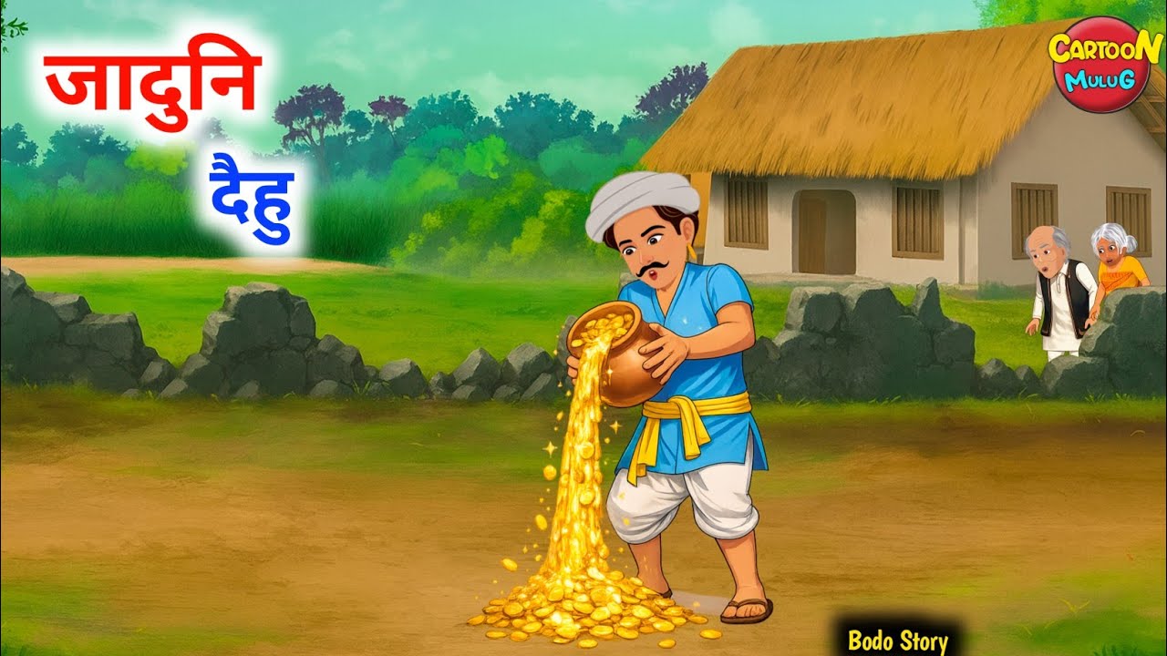 गोमोथाव जादुनि दो | A magic pot | Bodo story | New bodo cartoon story | Cartoon mulug