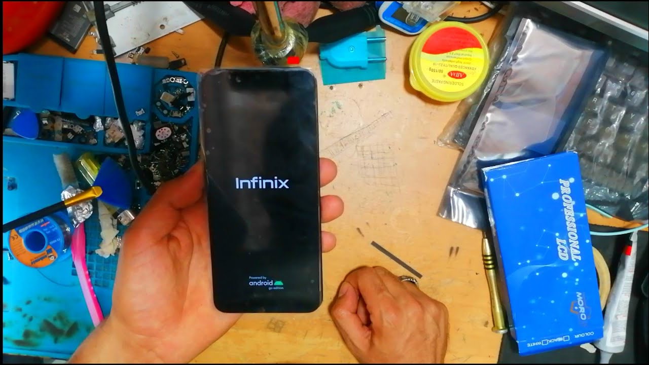 طريقة فتح وتغيير شاشة infinix Hot 10 lite %100 Screen  replacement