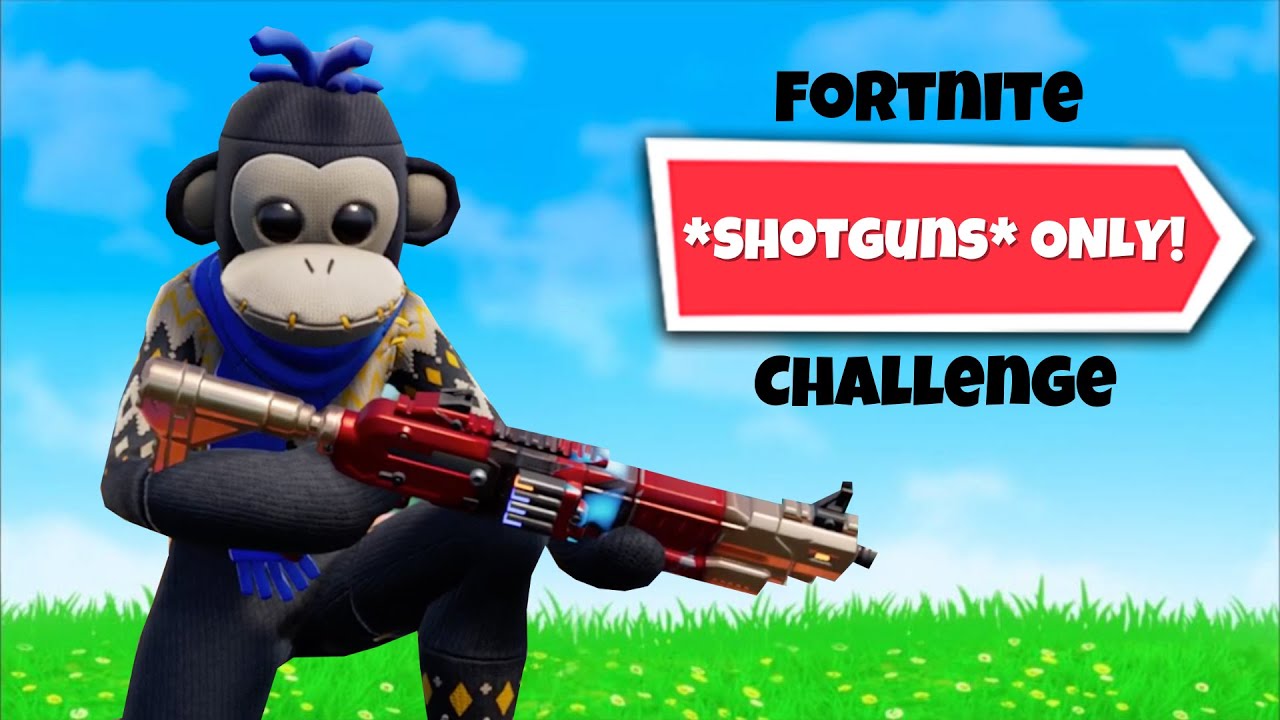 The Shotgun *ONLY* Challenge in Fortnite- Dino Fox Gaming