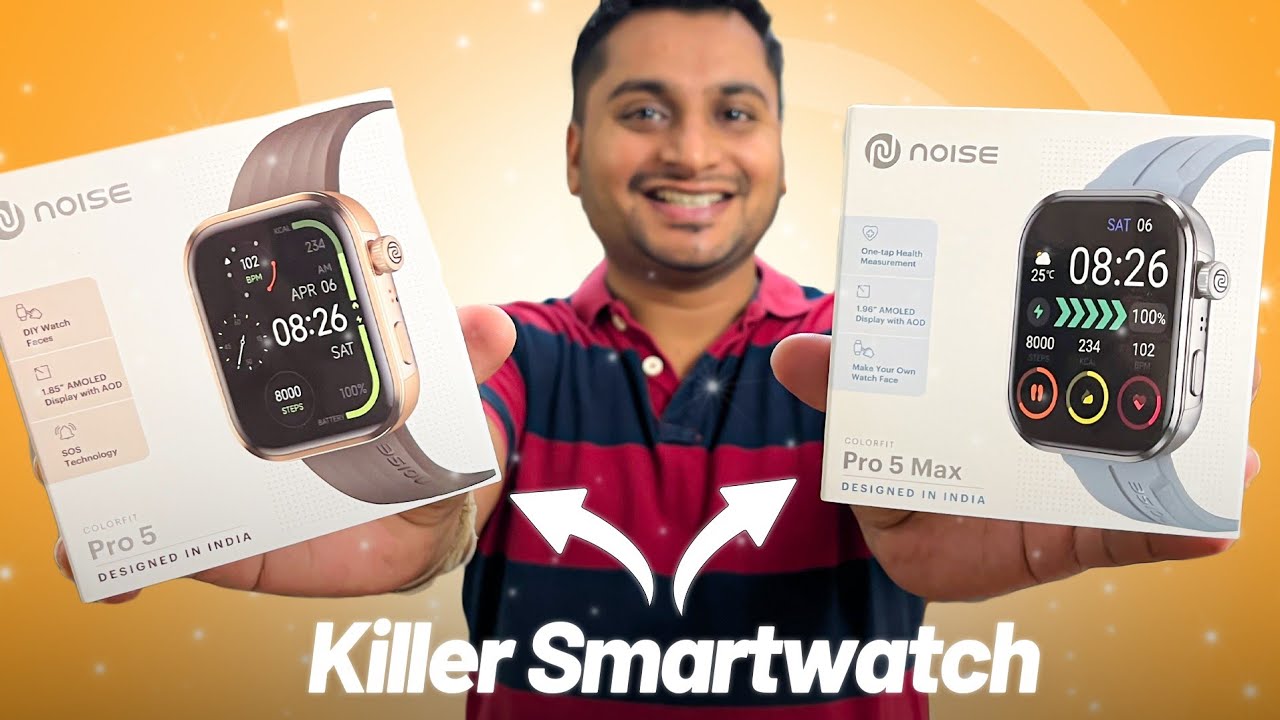 தெறிக்க விடுற AMOLED Smartwatch ! Noise colorfit pro 5 Max & Pro 5 Unboxing and Impressions in Tamil