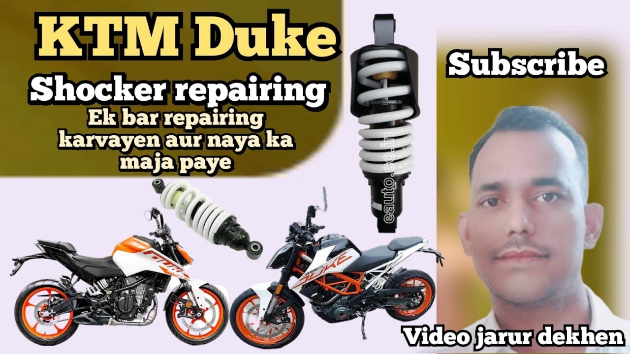 KTM, KTM duke rear sokar repair full video