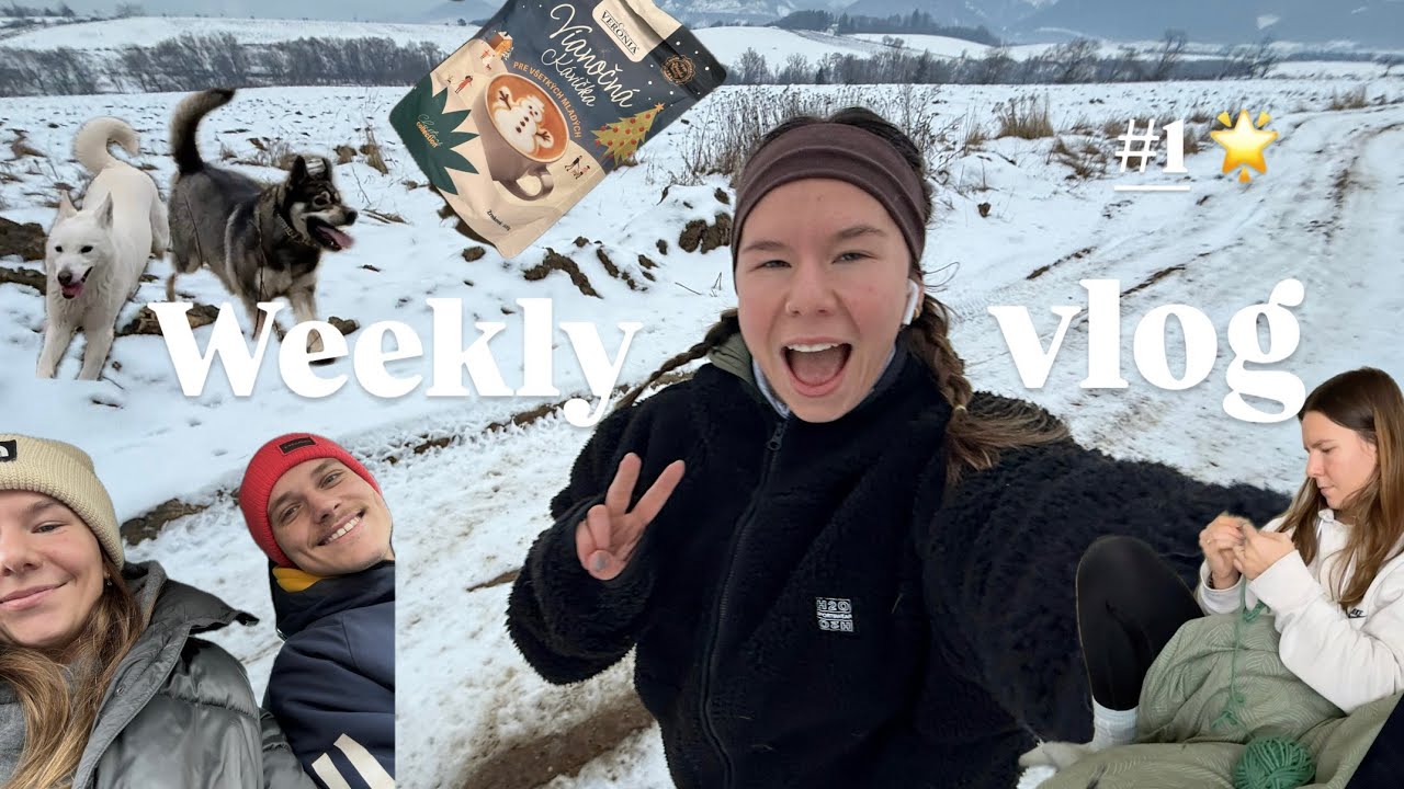 WEEKLY VLOG #1 🌟 I Život trénerky, učím sa háčkovať & ochorela som...