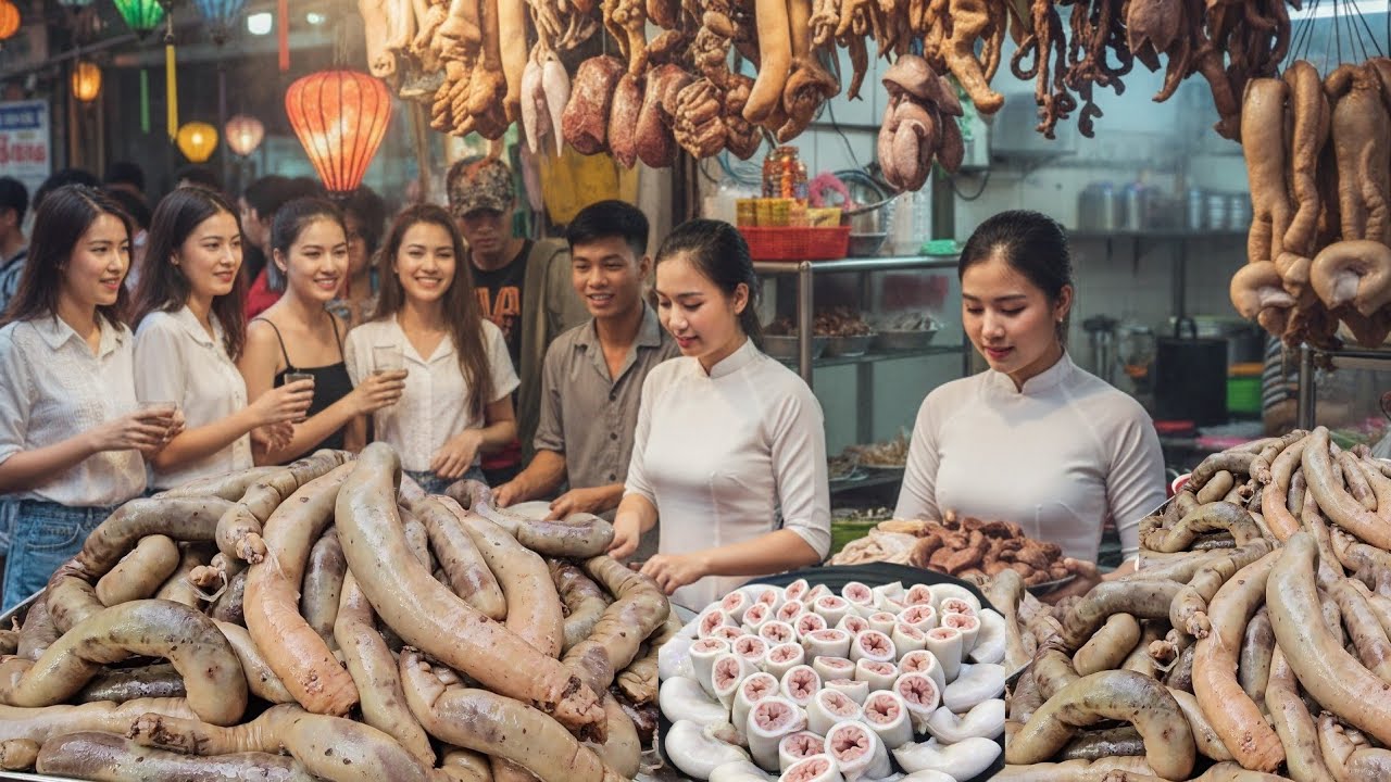 QUÁN LÒNG DỒI KHẤU ĐUÔI TRÀNG 25K BÌNH DÂN  SIÊU NGON NGÀY BÁN 100KG ĐÔNG KÍN KHÁCH ĐƠI MUA 