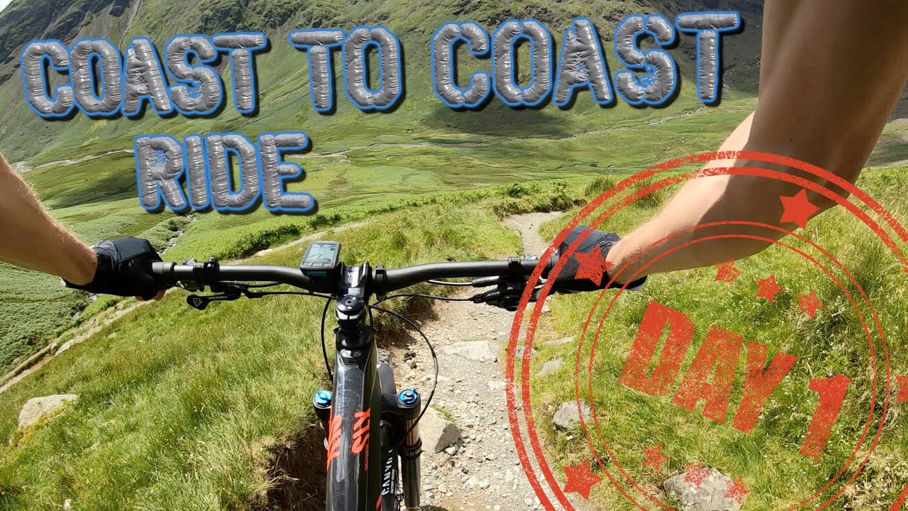 Coast to Coast MTB ride - C2C - Day 1 - Lake District - St. Bees Head to Coniston