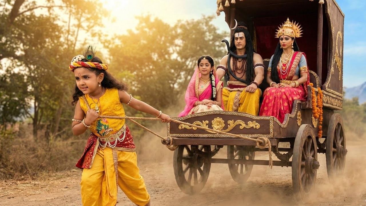 महादेव की गोद में कान्हा को देखकर मैया और बाबा हुए हैरान   Yashomati Maiya Ke Nandlala
