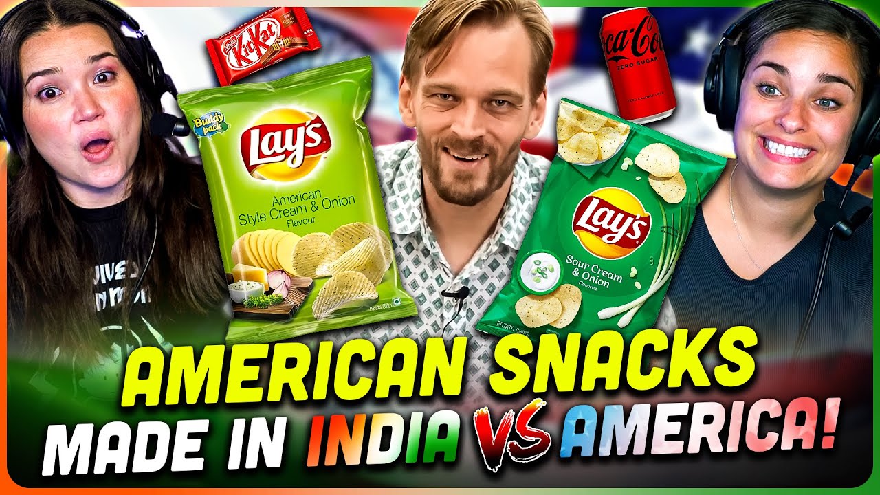 AMERICAN SNACKS: MADE IN INDIA vs MADE IN USA Reaction! | Karl Rock