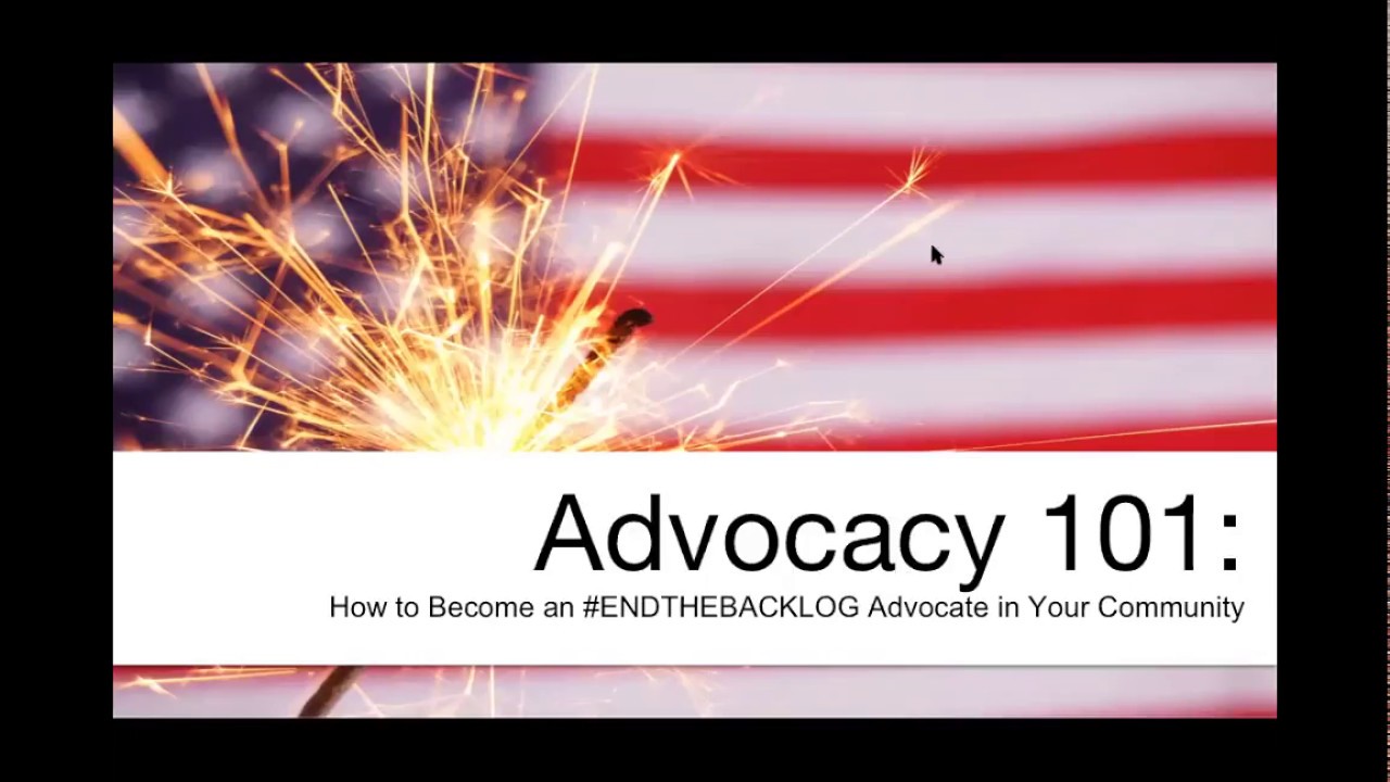 Advocacy 101: How to Become an EndTheBacklog Advocate