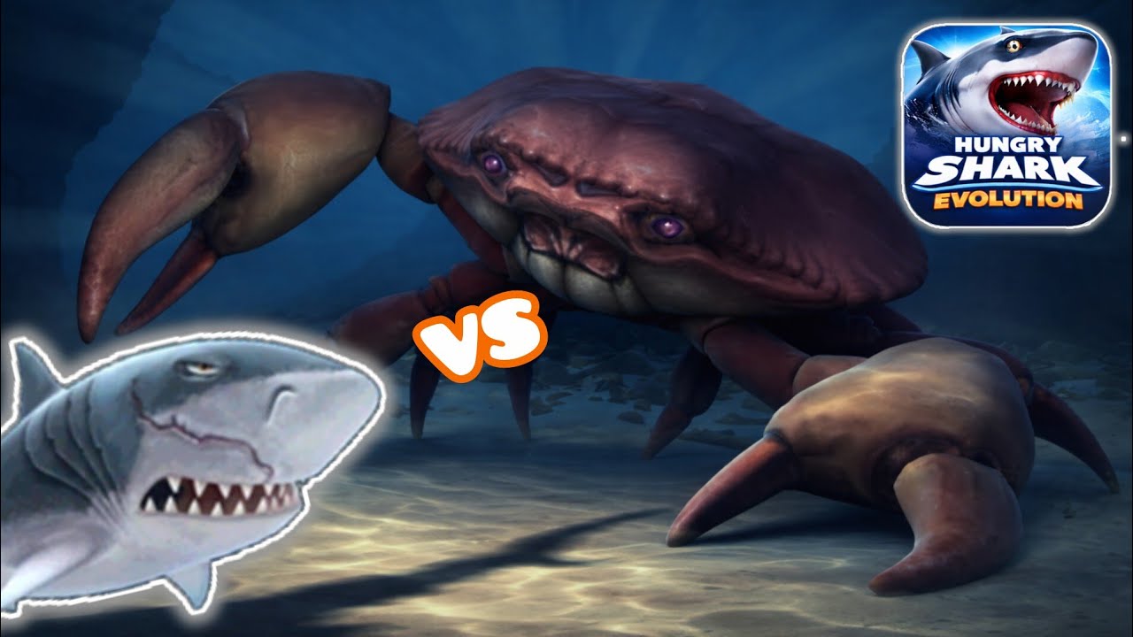 Enfrenté al CANGREJO GIGANTE en Hungry sharks evolution 