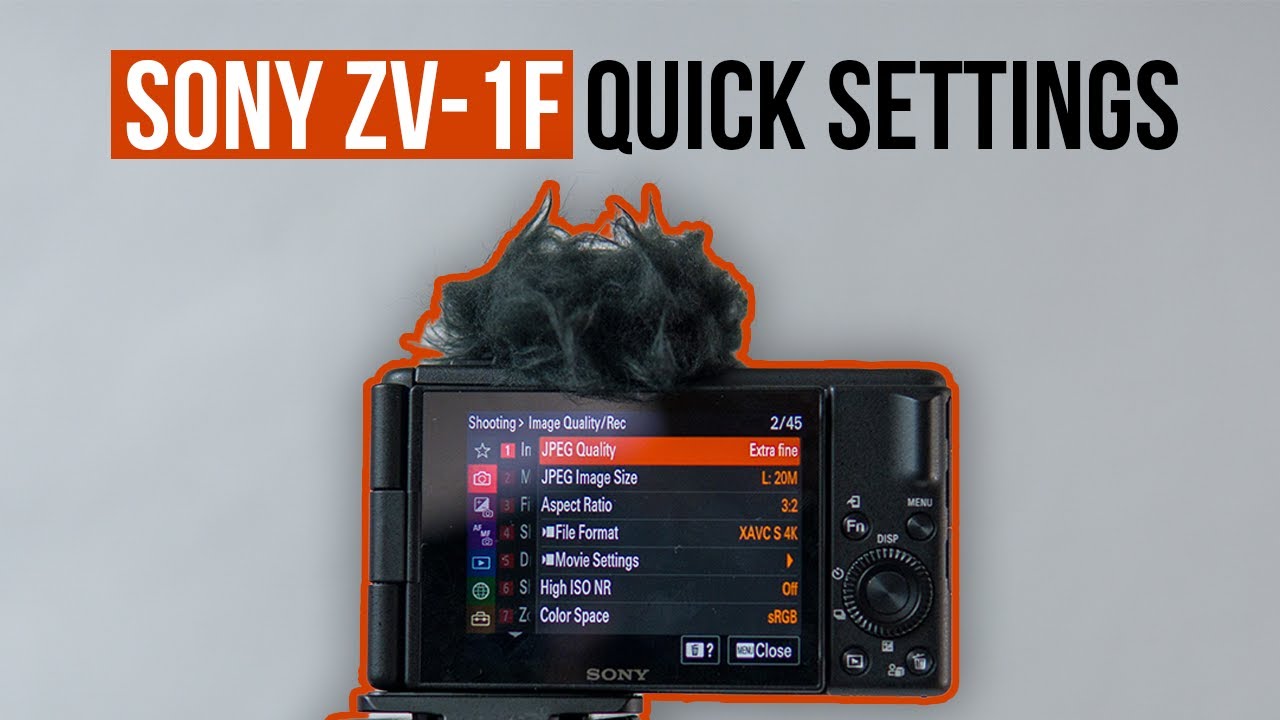 Краткое руководство для начинающих по настройкам Sony ZV-1F