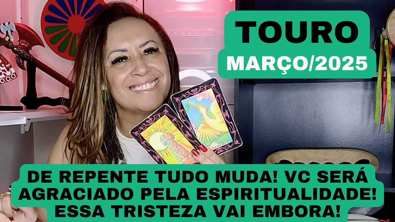 TOURO ♉️ De Repente Tudo Muda! Vc Será Agraciado Pela Espiritualidade! Essa Tristeza Vai Embora!