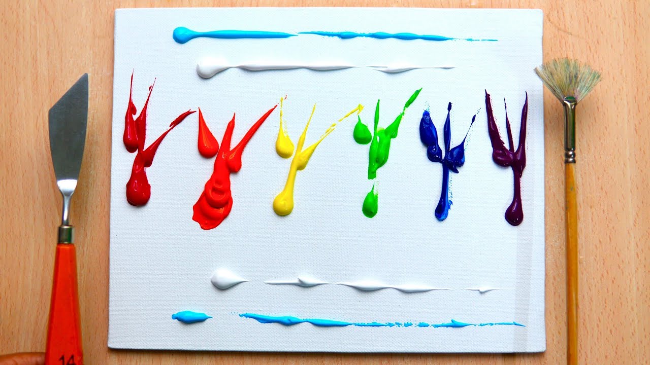 #PAINTING 431 / Anyone Can Paint This! | So Simple and Colorful Acrylic Techniques! | Art Ideas