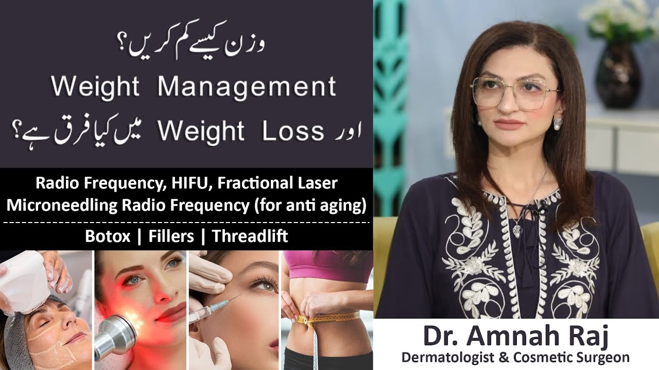 Anti Aging & Fat Reduction Treatments at Weight Loss Specialist Clinic Lahore Pakistan -Dr. Amna Raj