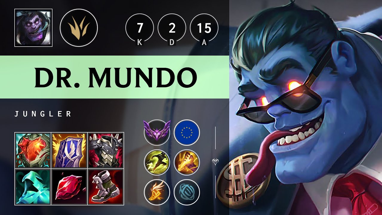 Dr. Mundo Jungle vs Rengar: Unstoppable - EUW Master Patch 25.S1.1