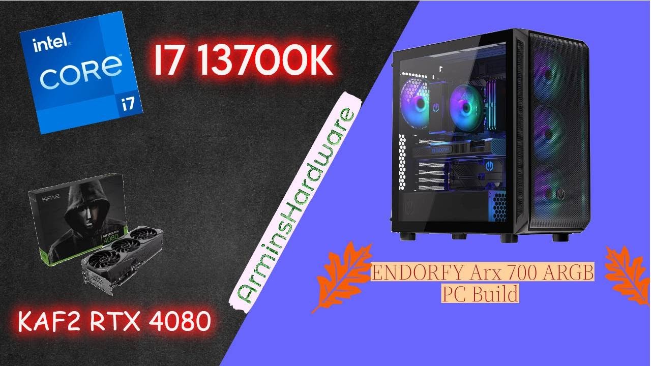 Wir bauen einen Gaming PC mit Intel I7 13700K KFA2 RTX 4080 Endorfy ARX 700 ARGB