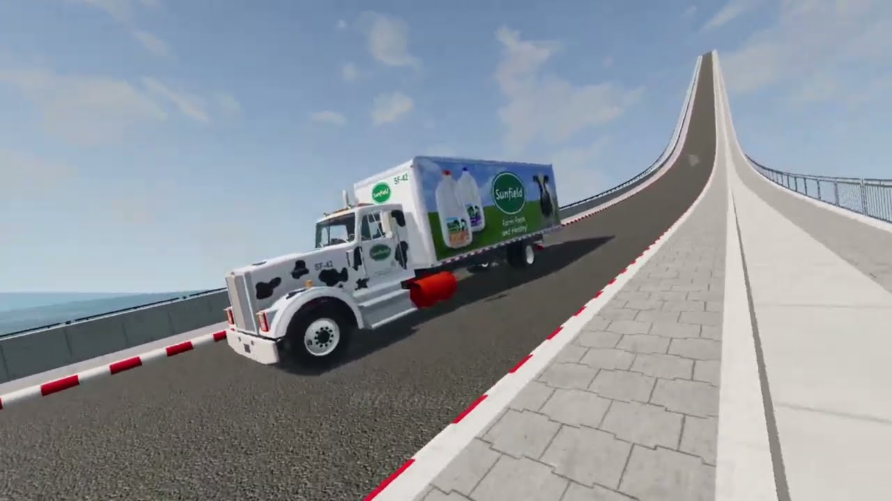 BNG Random K - Epic Hight Speed monster trucks Jumps #0001  | BeamNG Drive