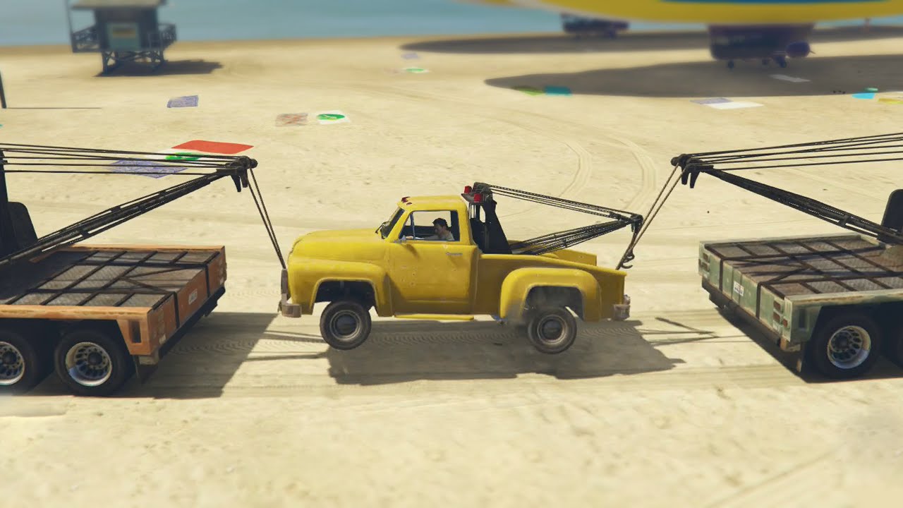 MODDED TOW TRUCK GLITCH (GTA 5 Funny Moments)