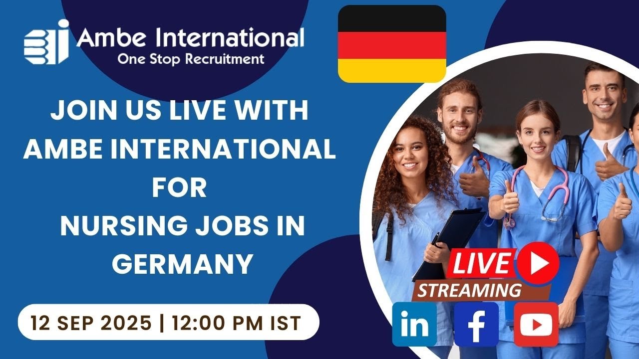 🇩🇪 Live Session: Nursing Jobs in Germany 👩&zwj;⚕️👨&zwj;⚕️