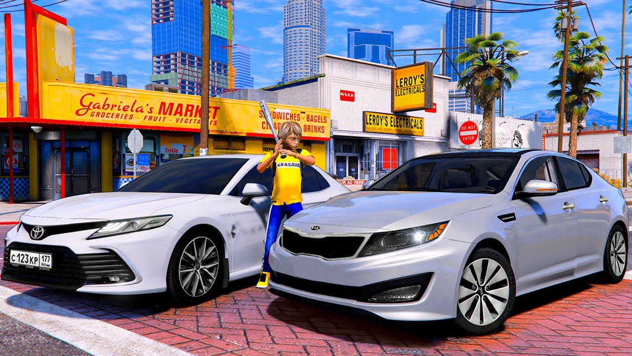ОПЕРСКАЯ ЕЗДА В GTA 5 - ЗАЦЕПИЛСЯ В ПОТОКЕ С КИА ОПТИМА! TOYOTA CAMRY ПРОТИВ KIA OPTIMA! 🌊ВОТЕР