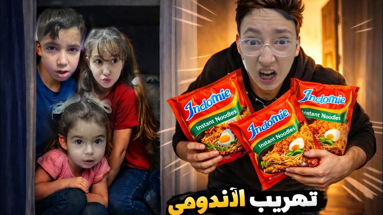 تهريب الاندومي🤫شوفو شو صار فينا أخر شي🥲🫢#رموش #فاميلي #ميلا 