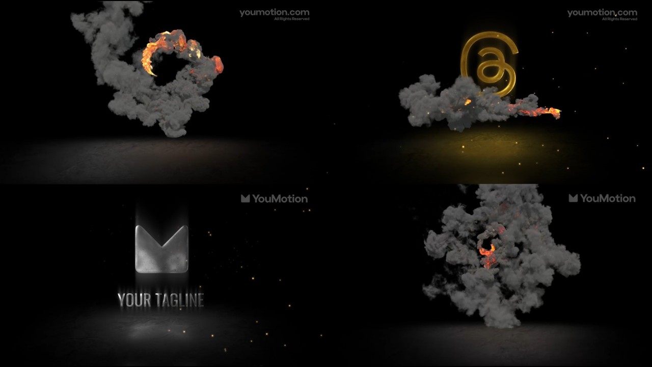 Fire & Smoke Logo Reveal - Free Filmic Opener (Ae, Pr)