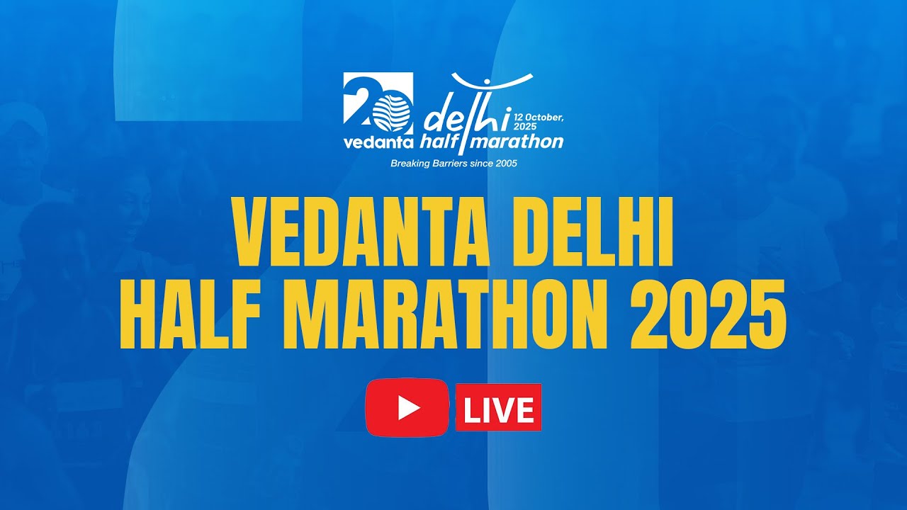 VEDANTA DELHI HALF MARATHON 2025 - RACE DAY ( LIVE )