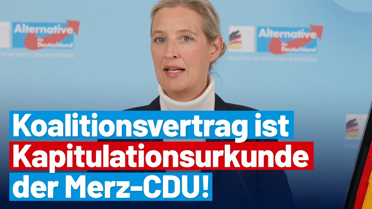 Presseerkl&auml;rung von Alice Weidel zur Einigung von Schwarz-Rot