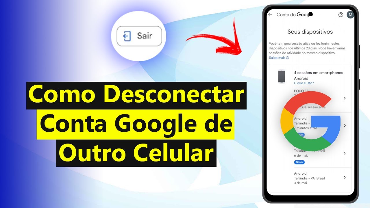 Como Desconectar Conta Google de Outro Celular (IMPORTANTE)