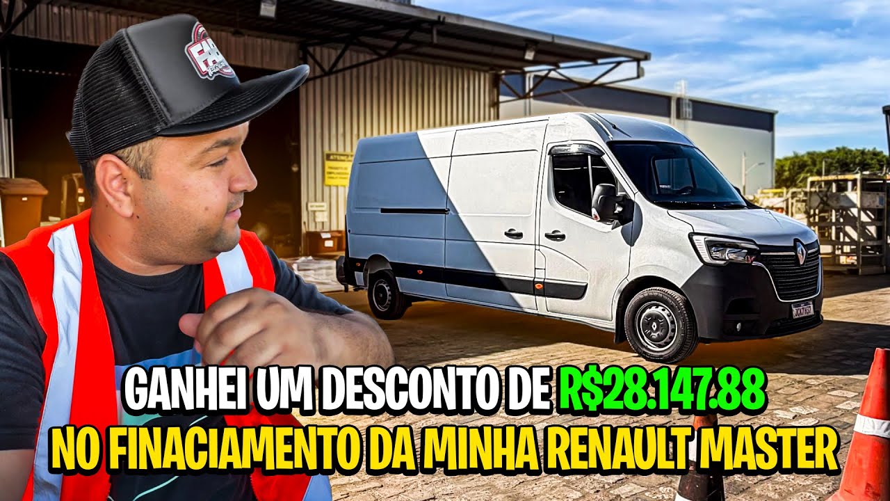 GANHEI UM DESCONTÃO NO FINANCIAMENTO DA MINHA RENAULT MASTER / ESSE DESTINO ACHO PERIGOSO😳🔫