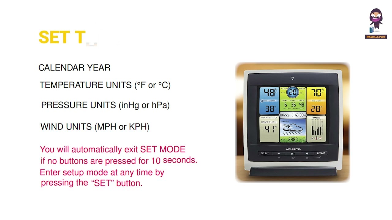How to Set Up and Use the ACURITE Display for 3-in-1 Weather Sensor