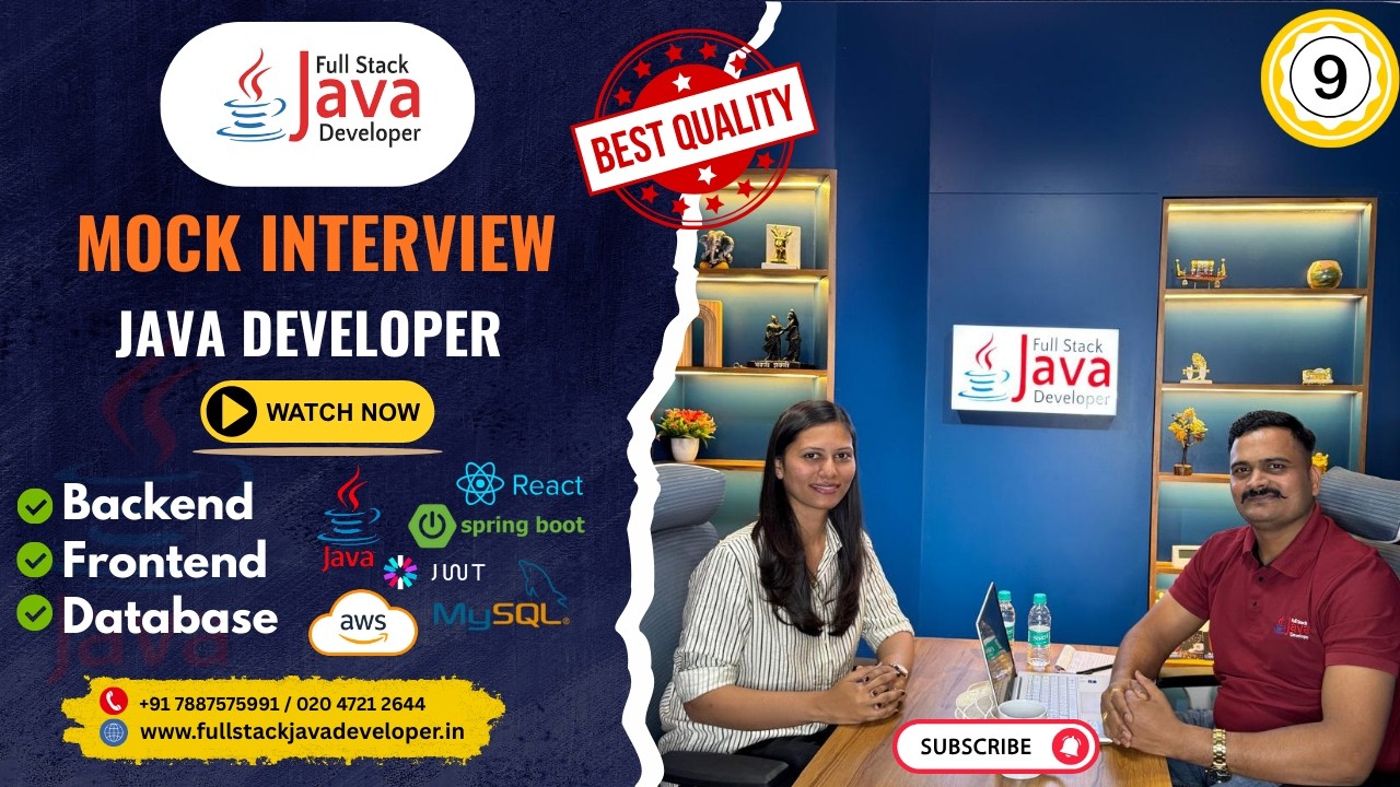 Crack MNC Java Full Stack Interviews 🚀 | Mock Interview for 3+ Years Experience