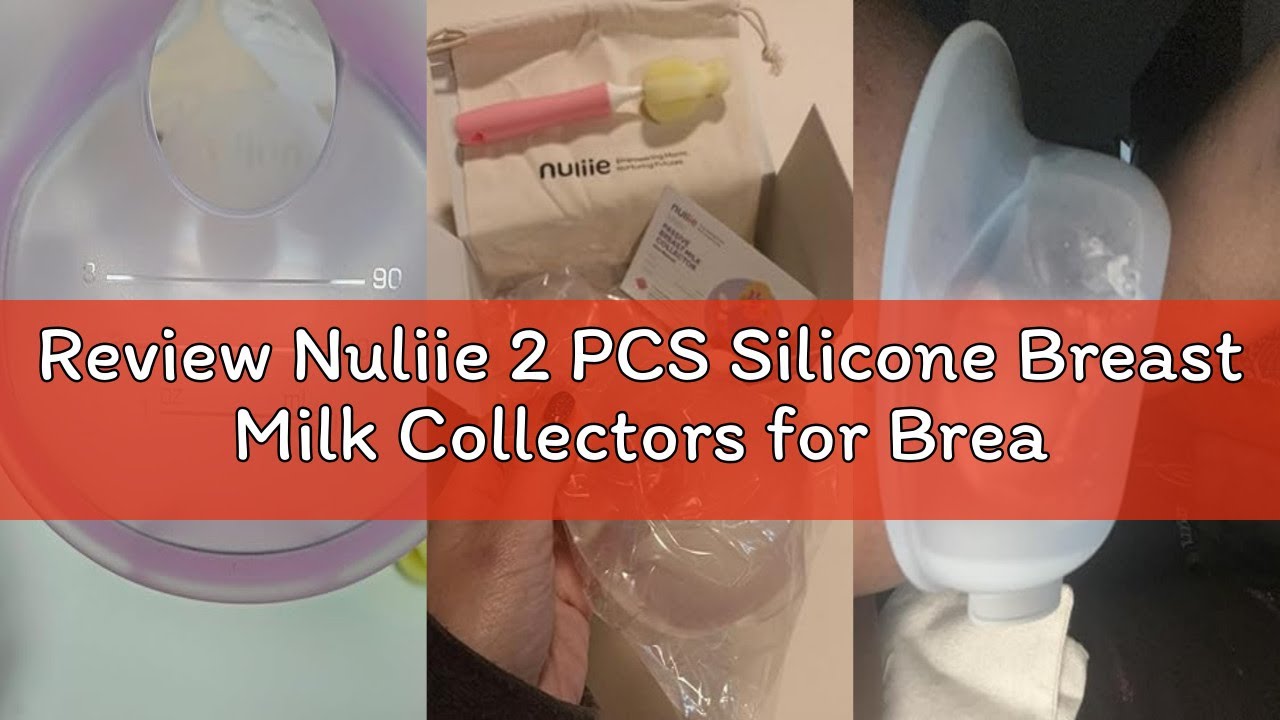 Review Nuliie 2 PCS Silicone Breast Milk Collectors for Breastfeeding Leak-Proof, 3oz/90ml Portable