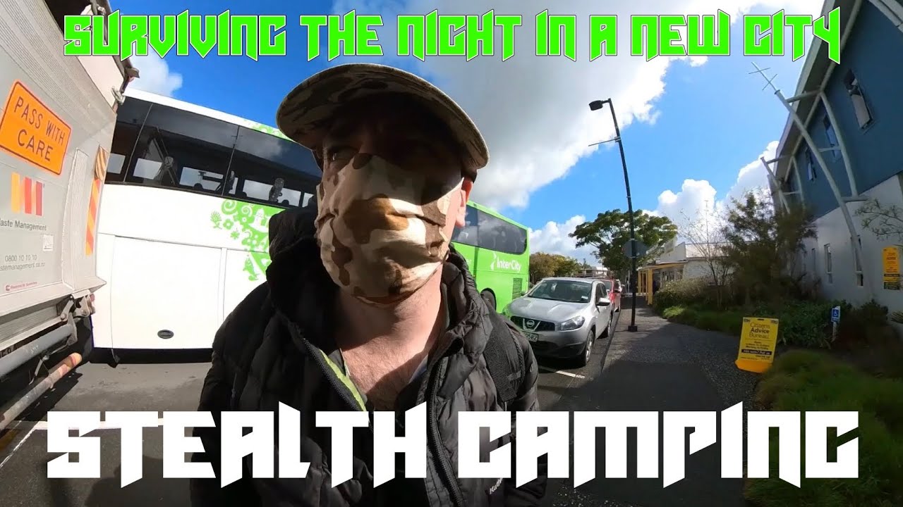 New City | Stealth Camping | Rain | Riverside