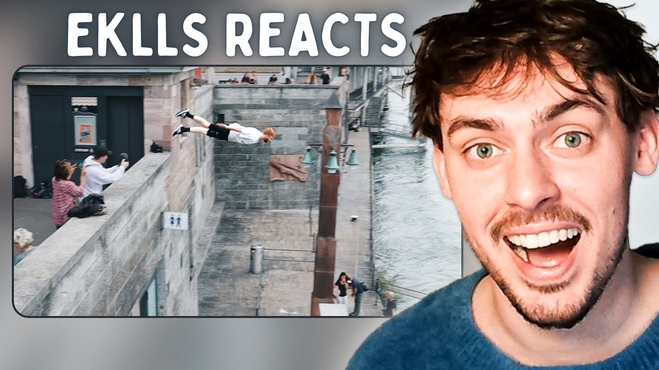 Parkour Diving in Basel, River Rhine 🇨🇭 (Reaction)