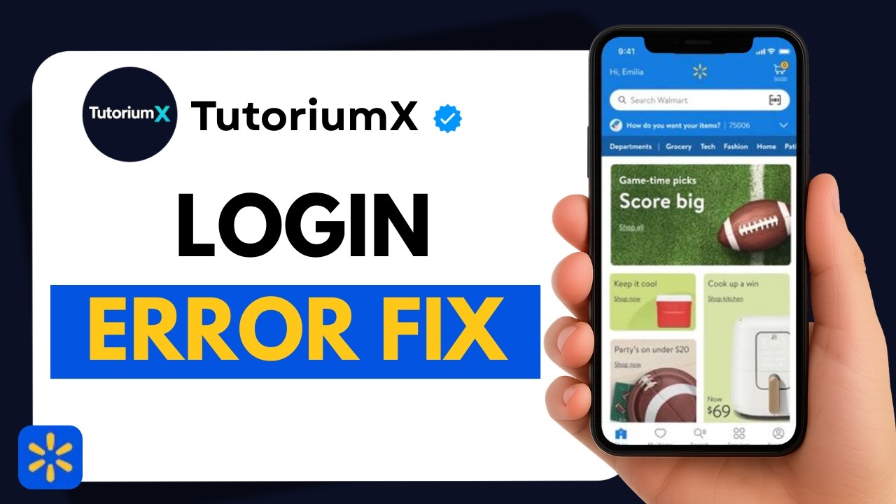 How to Fix Walmart Login Error