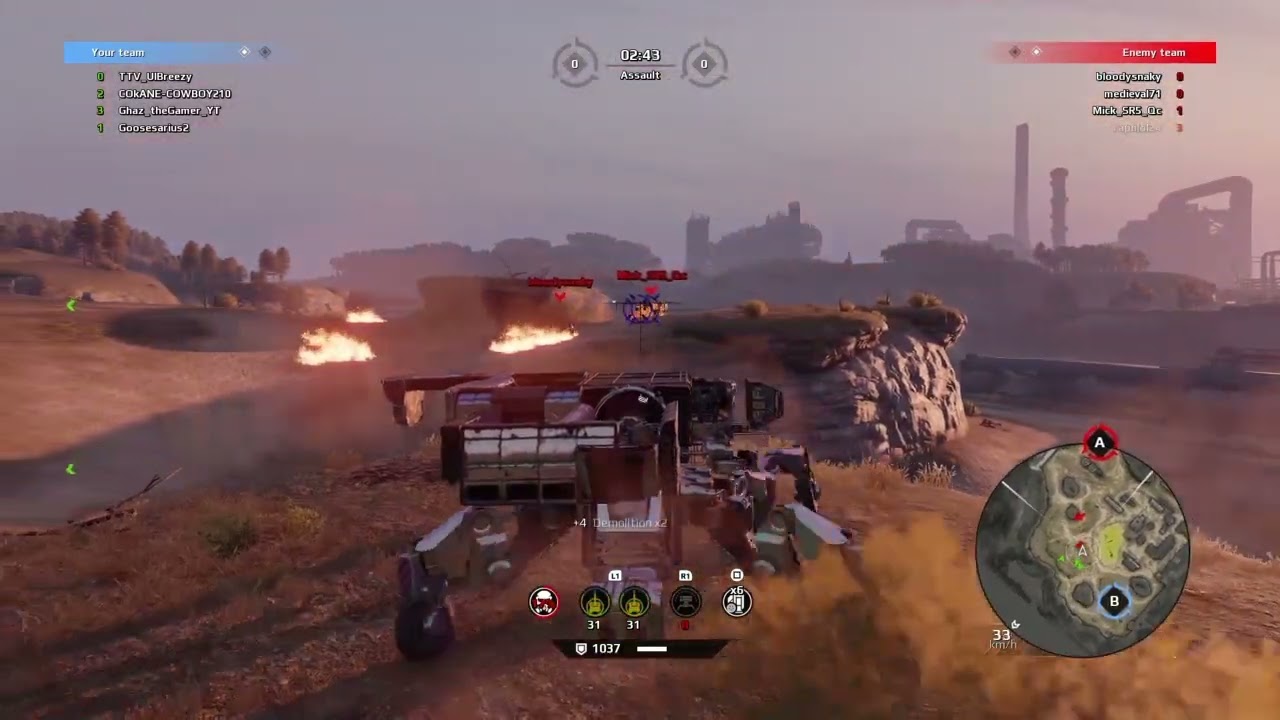 CrossoutGameplay (CW): UI vs TR4P+R4W