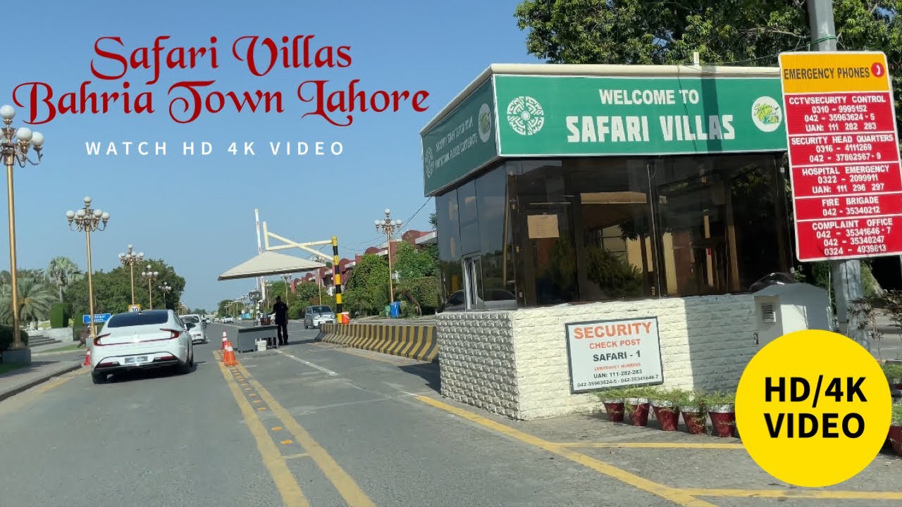 Daily Life Part 66 - Safari Villas Bahria Town Lahore | Street View | 2024 | HD