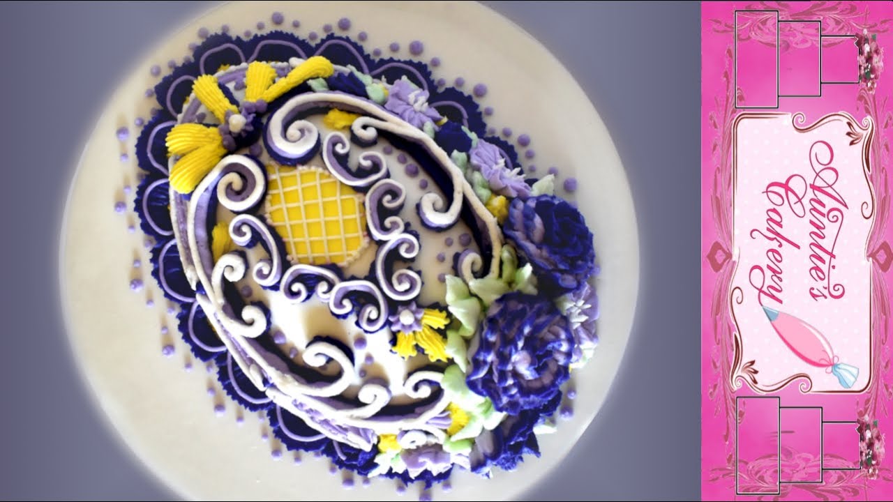 Easter Egg Buttercream Cake Full Tutorial