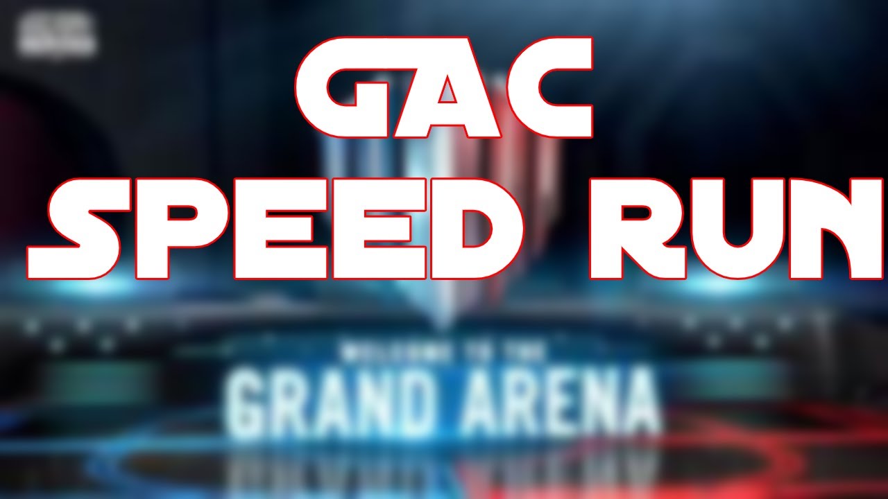 Speed Running A GAC | SWGOH | APGAINS