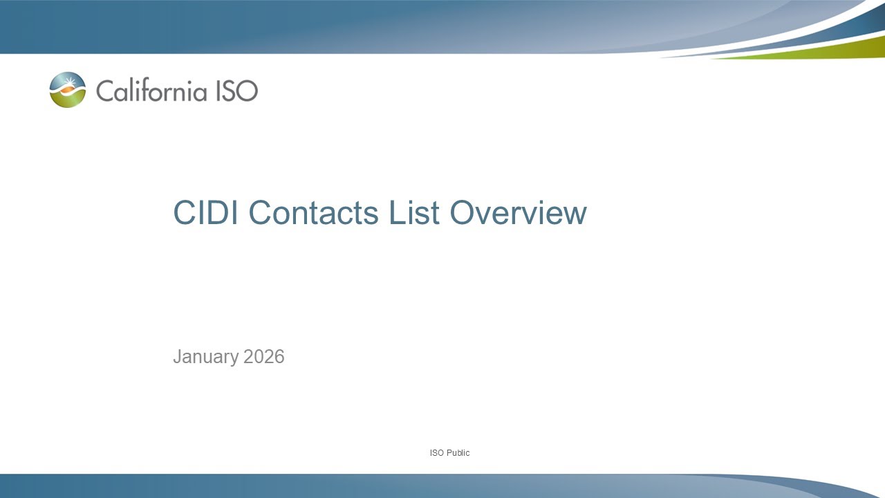 Jan 26, 2026 - CIDI Contacts List Overview