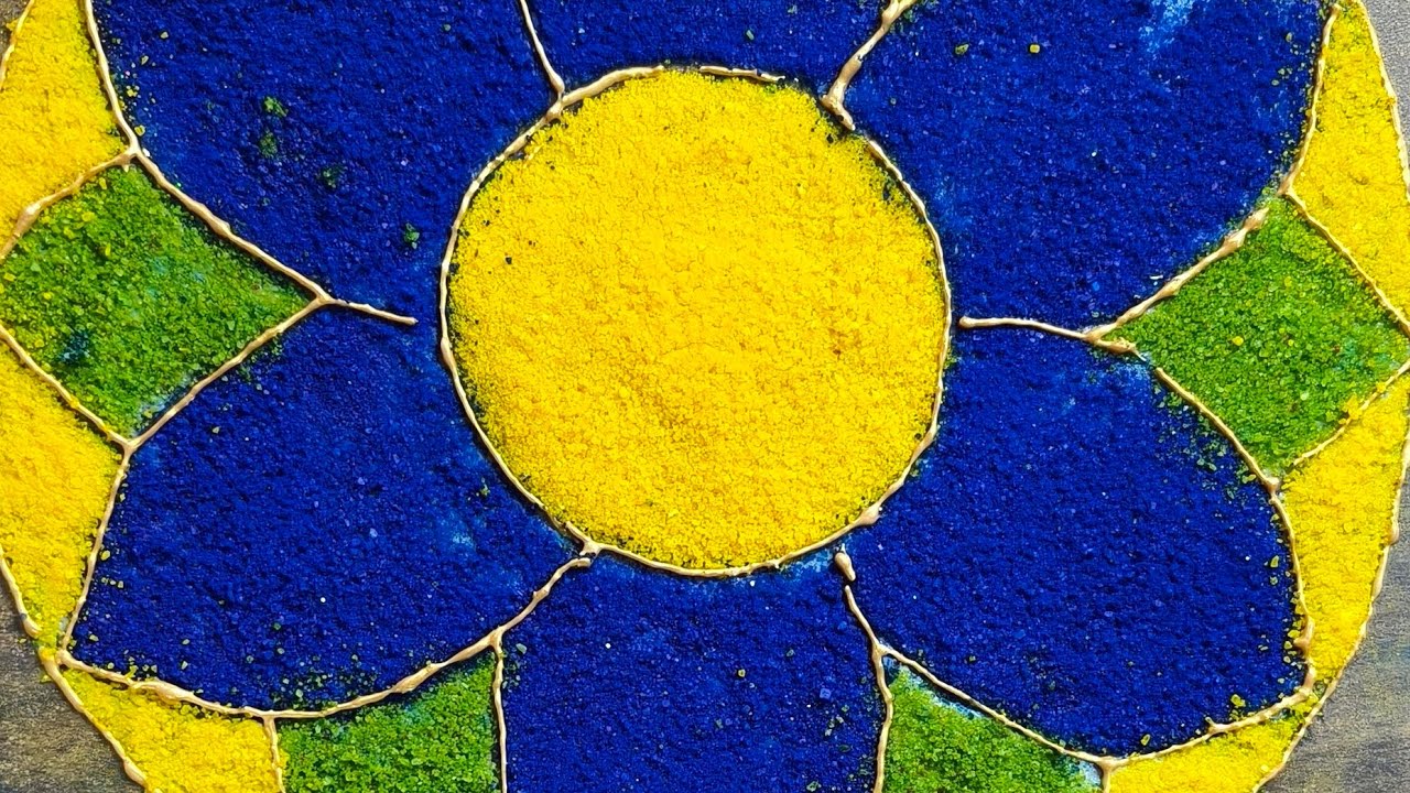 Rangoli on OHP SHEET | ohp sheet rangoli design | easy rangoli design |rangoli on OHP SHEET tutorial