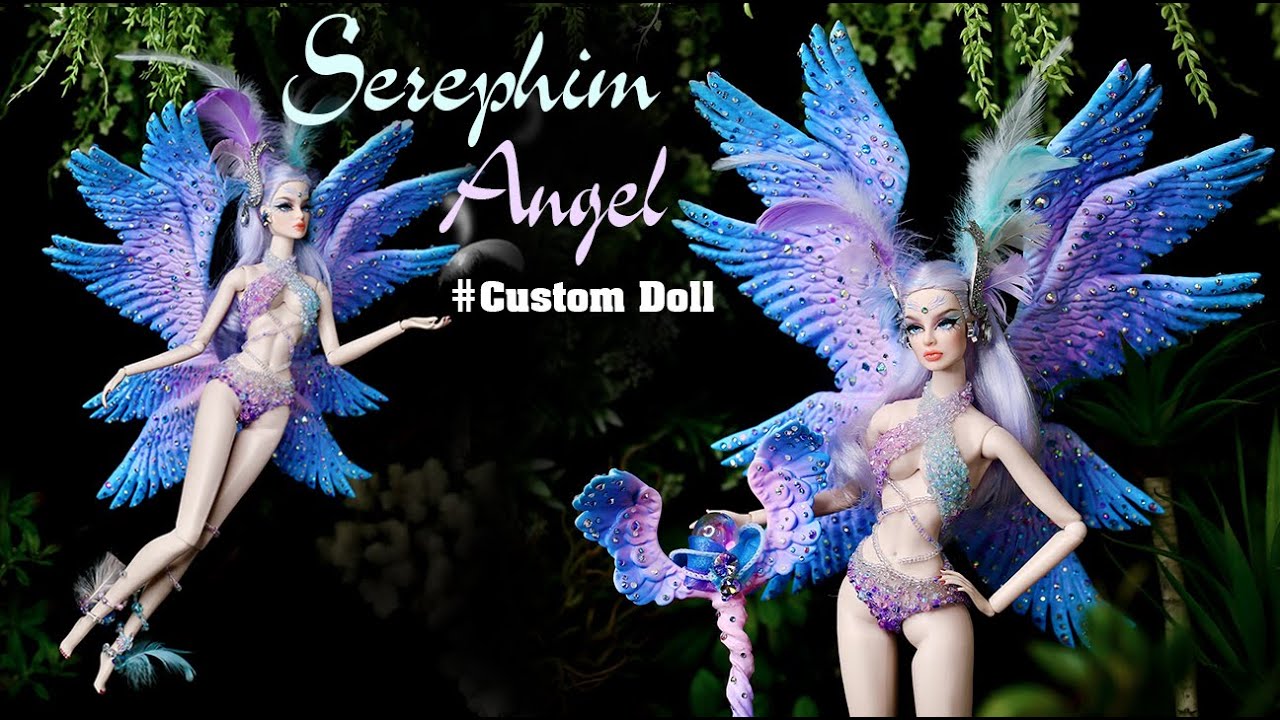 ANGEL SERAPHIM - CUSTOM DOLL - Doll Makeover Transformation - Art Doll OOAK - Sang Bup Be